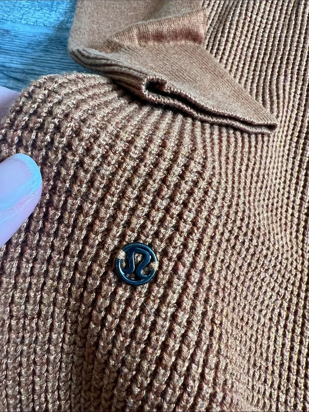 Lululemon The Sweater Life size 8 heathered spice pumpkin orange rust brown